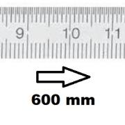 HORIZONTAL FLEXIBLE RULE CLASS II LEFT TO RIGHT 600 MM SECTION 30x1 MM<BR>REF : RGH96-G2600E150